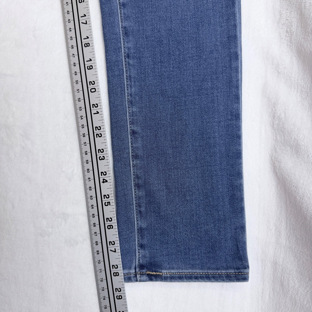 Levi's Shaping Leggings Mid Rise Super Skinny Blue Denim Jeans 16 Medium W33 L30 - Picture 9 of 10